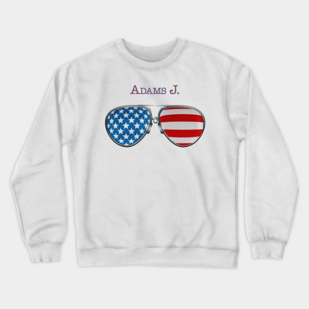 USA GLASSES JOHN ADAMS Crewneck Sweatshirt by SAMELVES